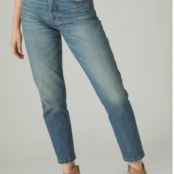 Lucky Brand High Rise Drew Mom Jean Size 27 Ankle - Picture 2 of 4